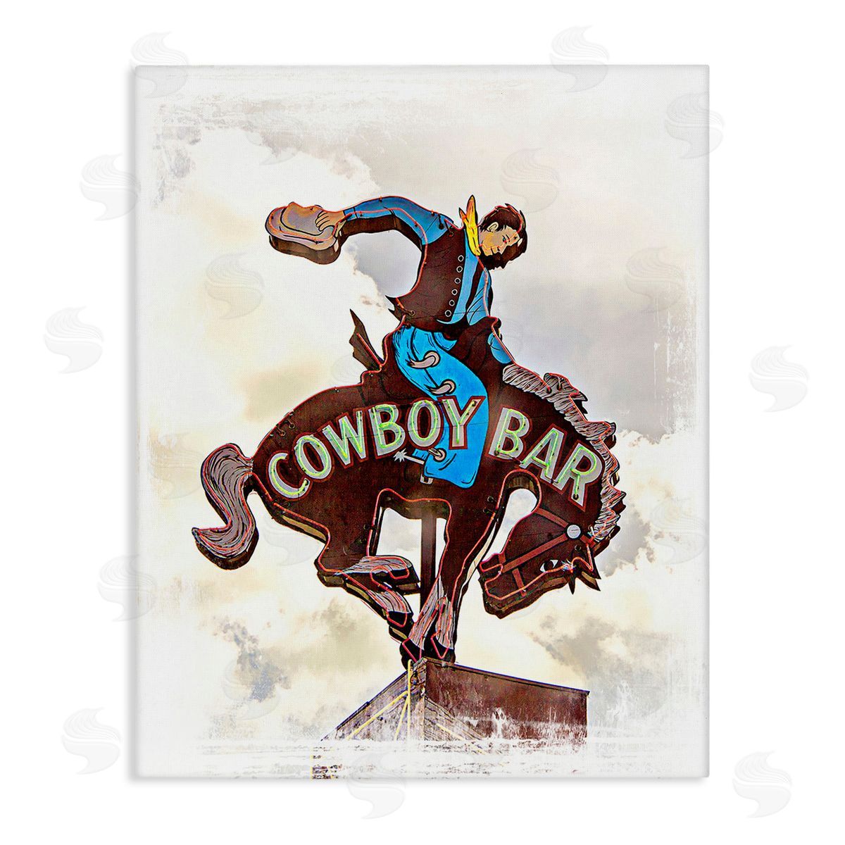 Jerry  Cowart Cowboy Bar Sign