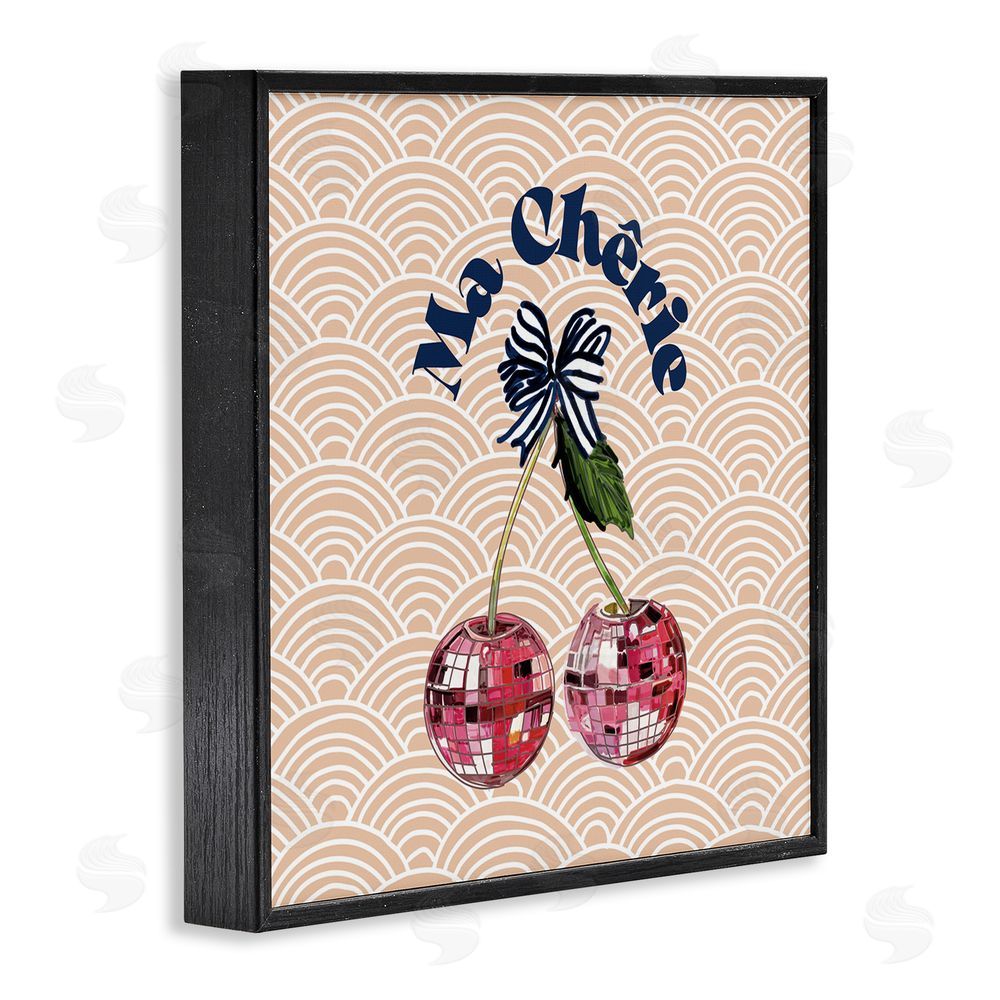Amelia Noyes Arch Patterned Cherries Black Framed Glicee Wall Art Print