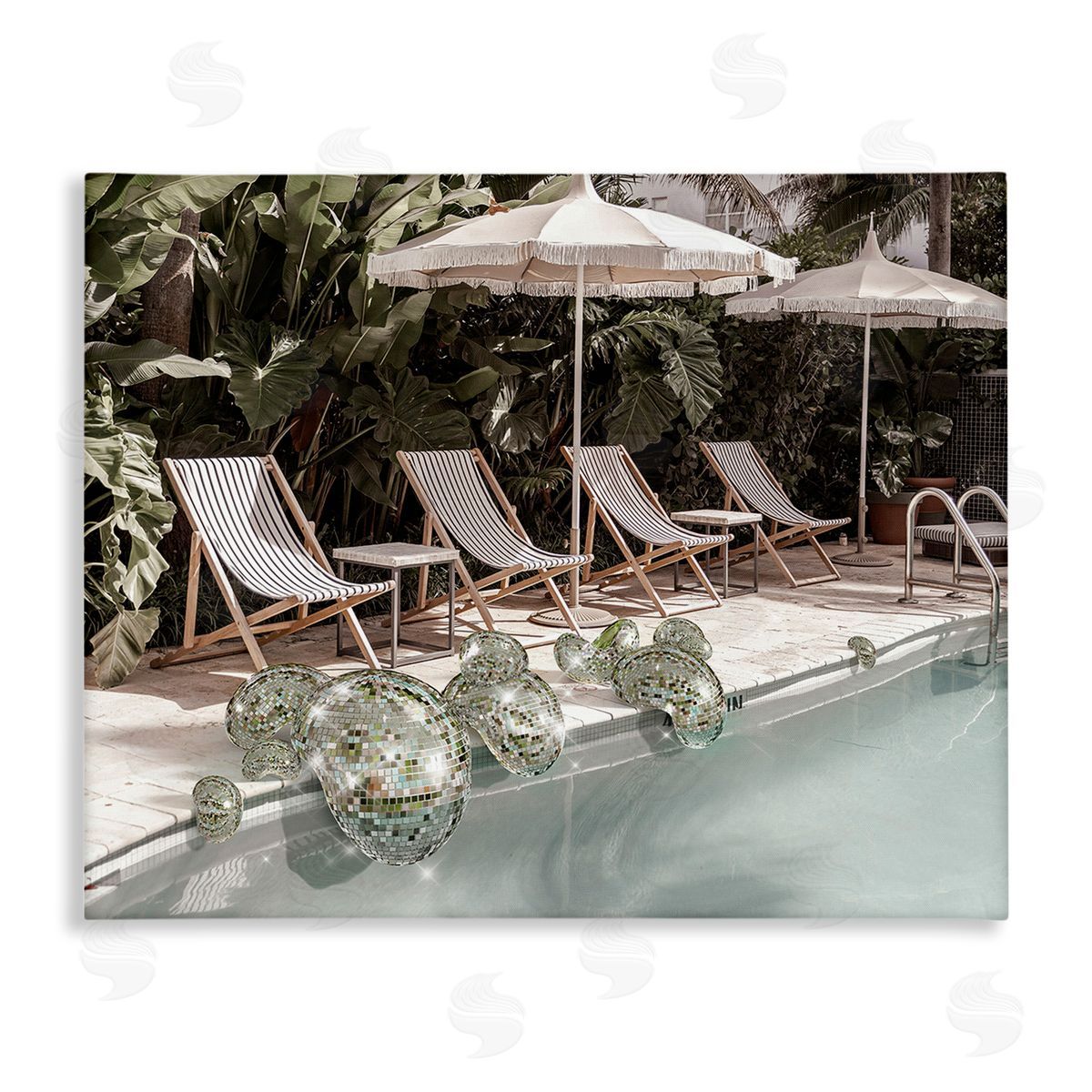 Ziwei Li Disco Balls at Pool