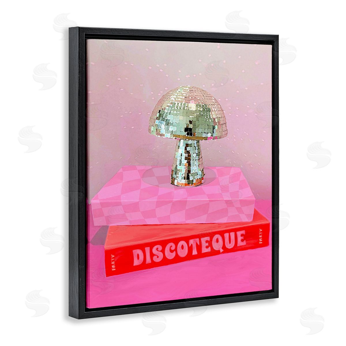 Stupell Studio Disco Mushroom on Books