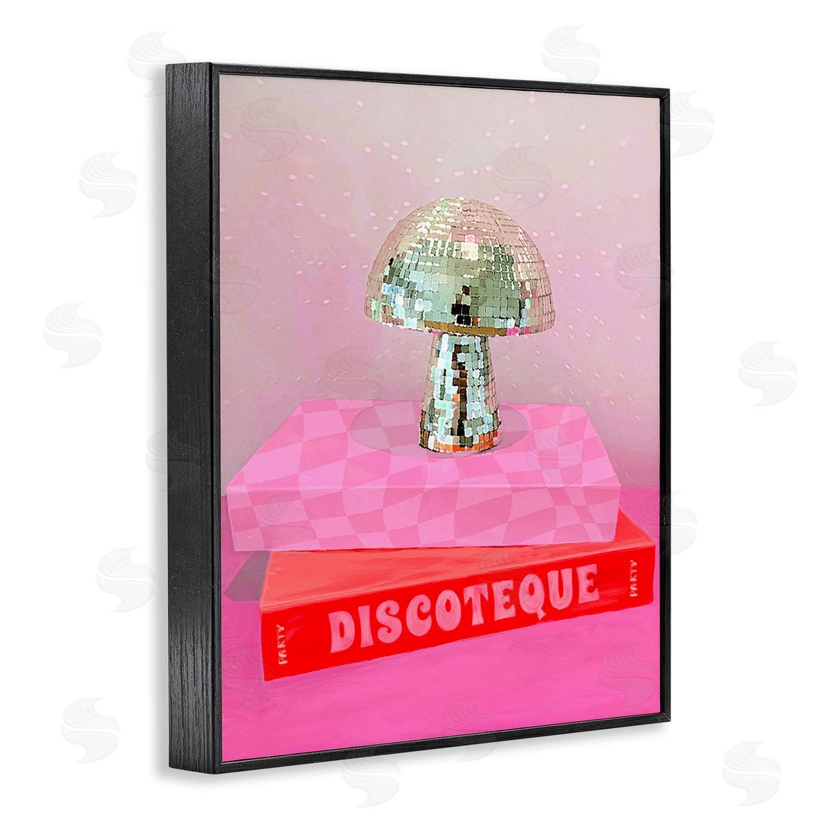 Stupell Studio Disco Mushroom on Books