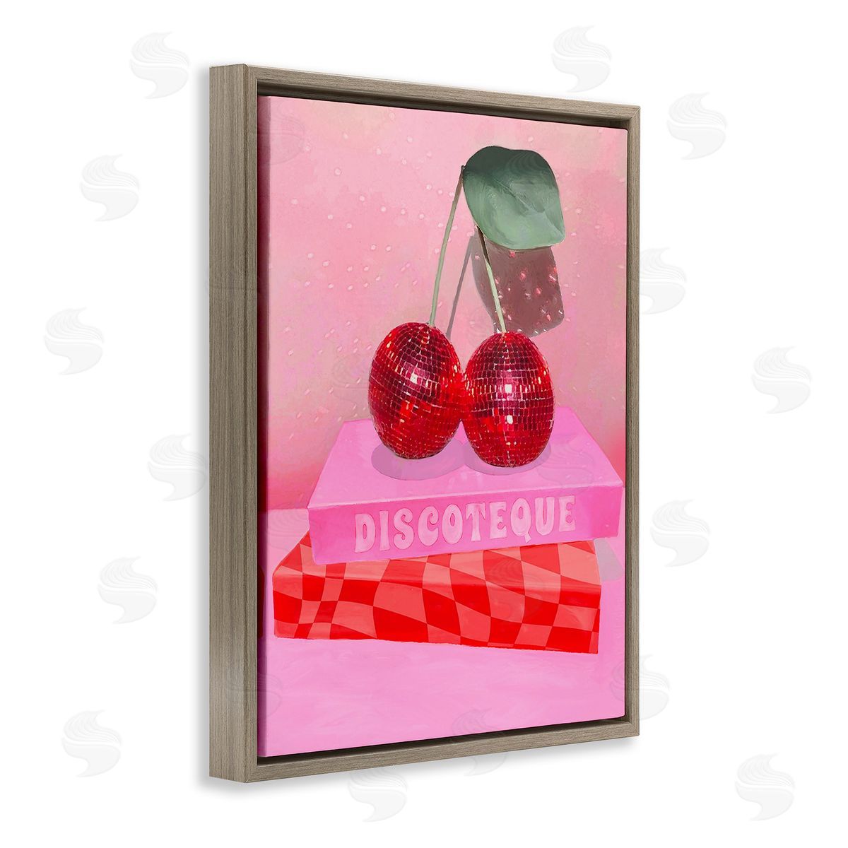 Stupell Studio Cherries on Book Stack
