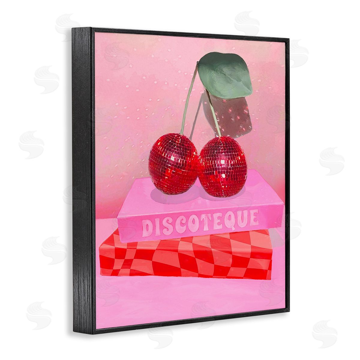 Stupell Studio Cherries on Book Stack