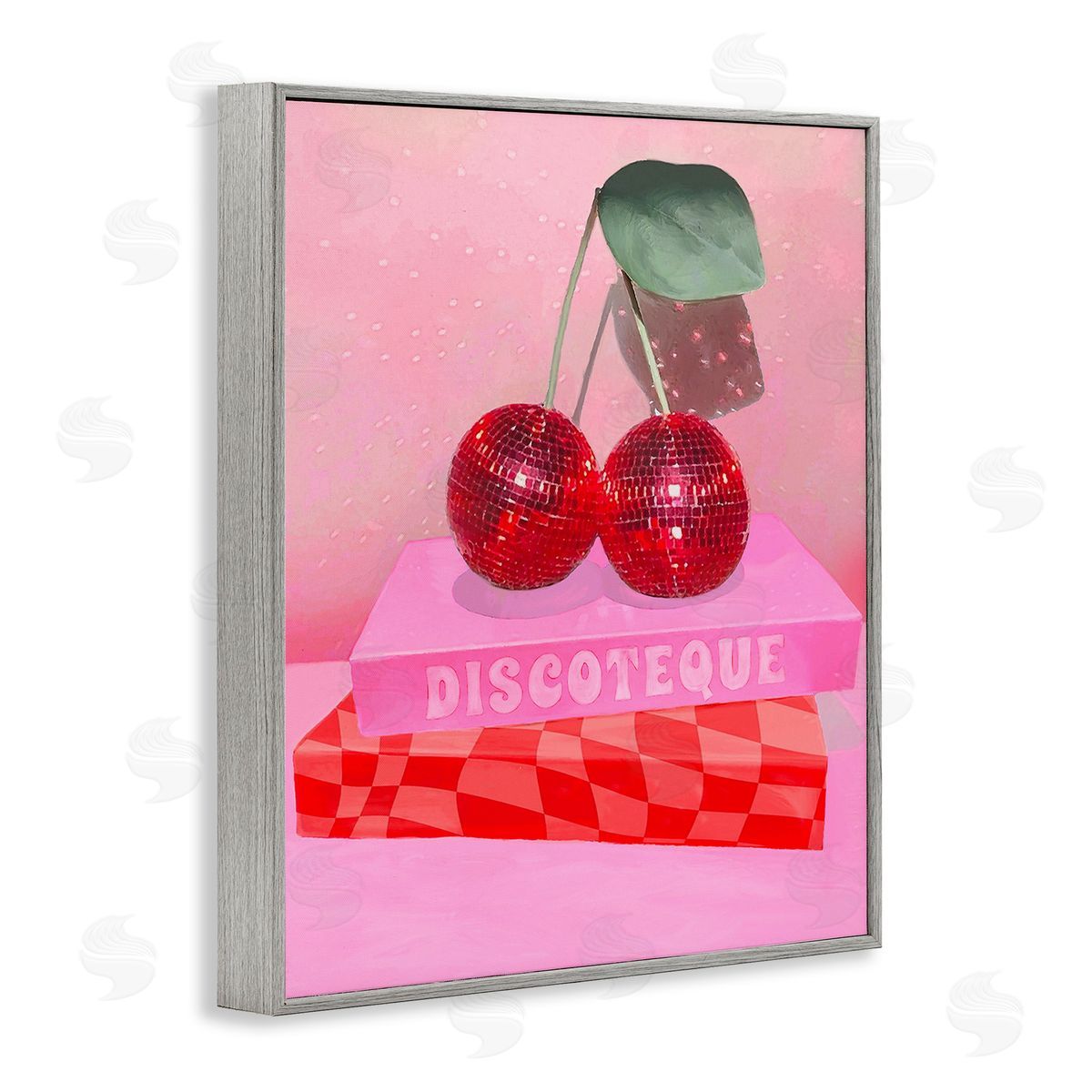 Stupell Studio Cherries on Book Stack