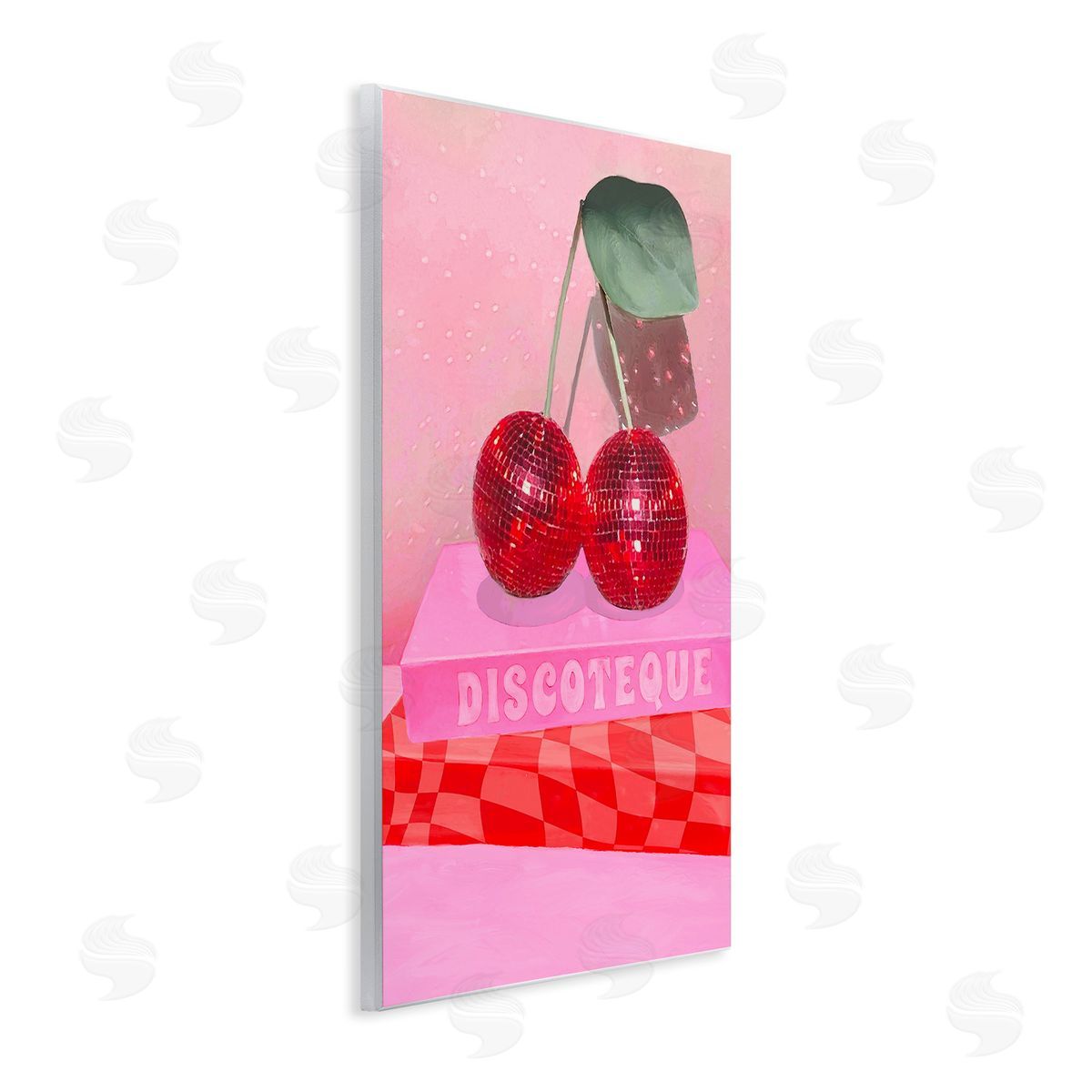 Stupell Studio Cherries on Book Stack