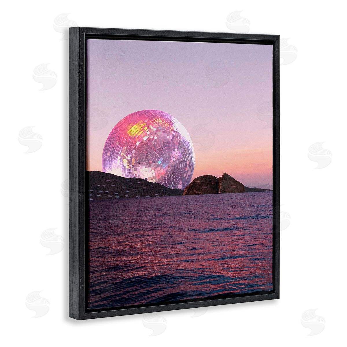Stupell Studio Disco Ball Sunset