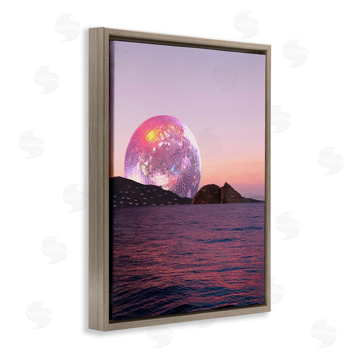 Stupell Studio Disco Ball Sunset
