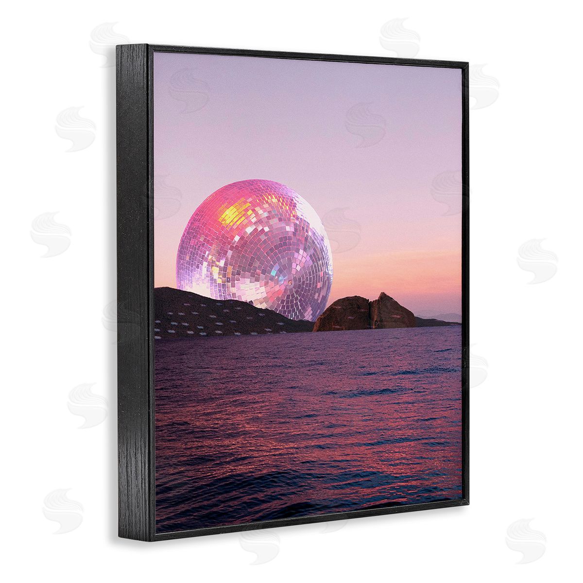 Stupell Studio Disco Ball Sunset