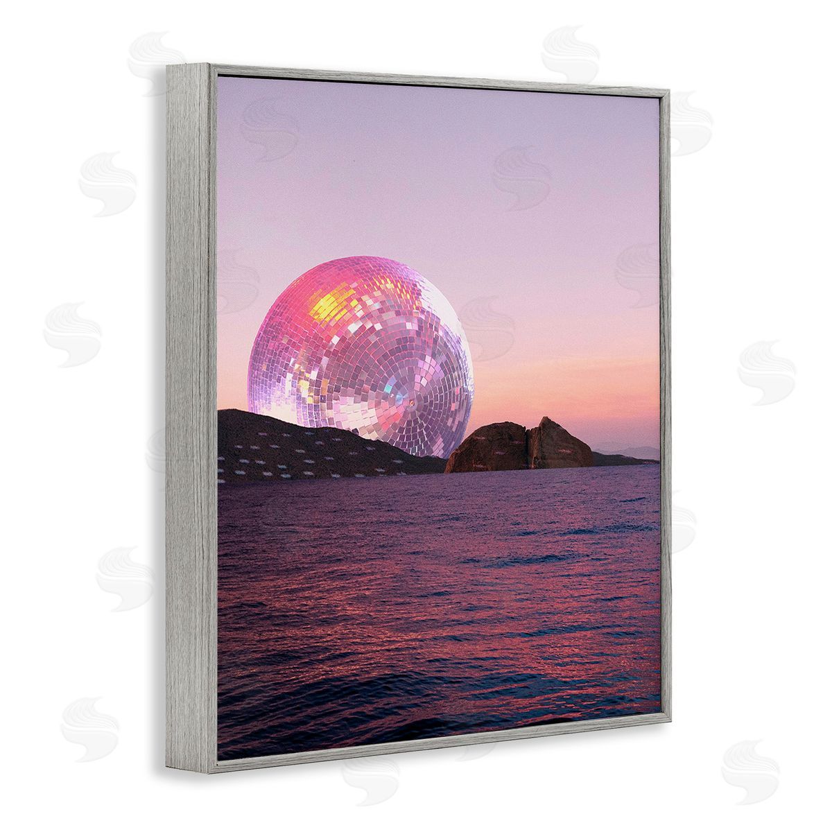 Stupell Studio Disco Ball Sunset