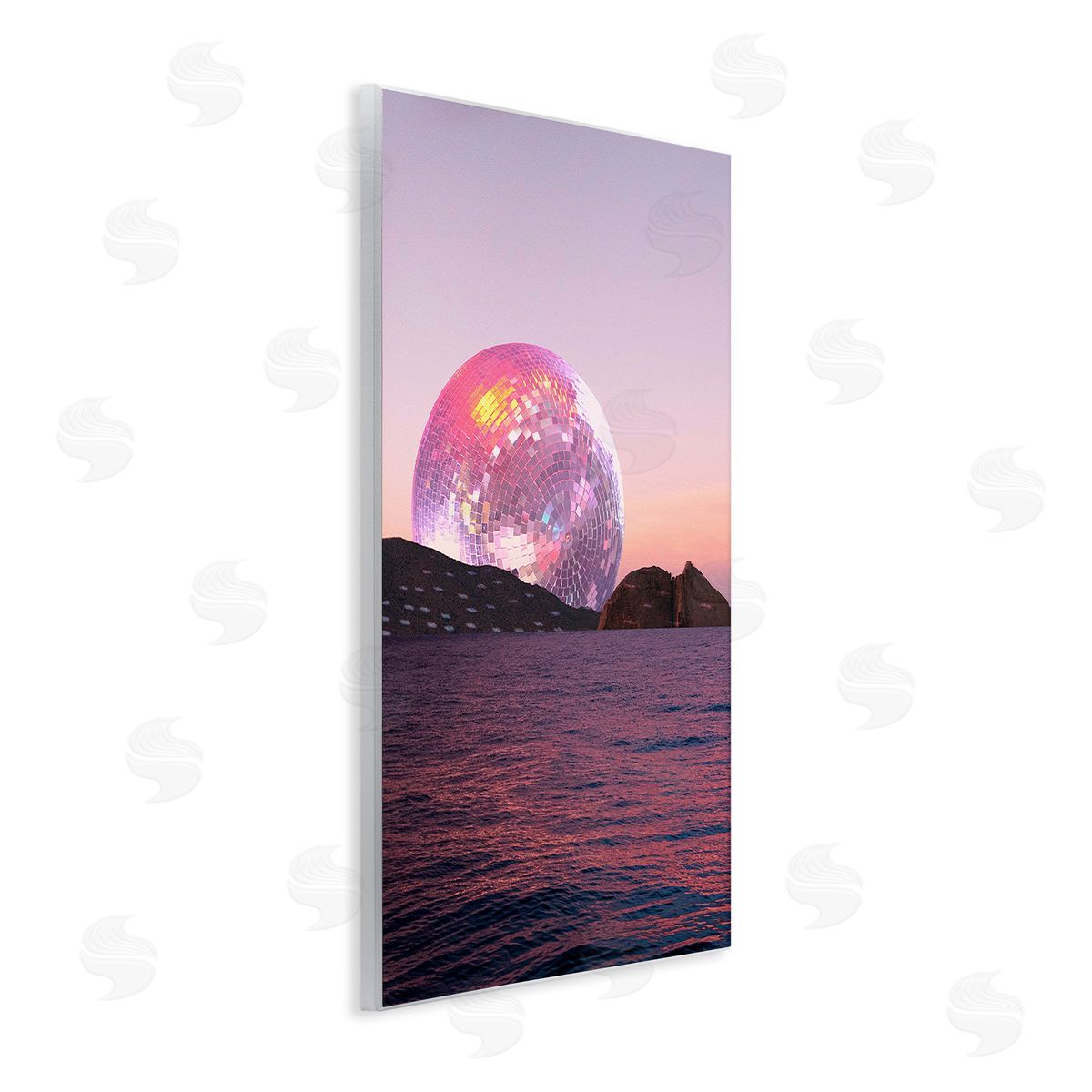 Stupell Studio Disco Ball Sunset