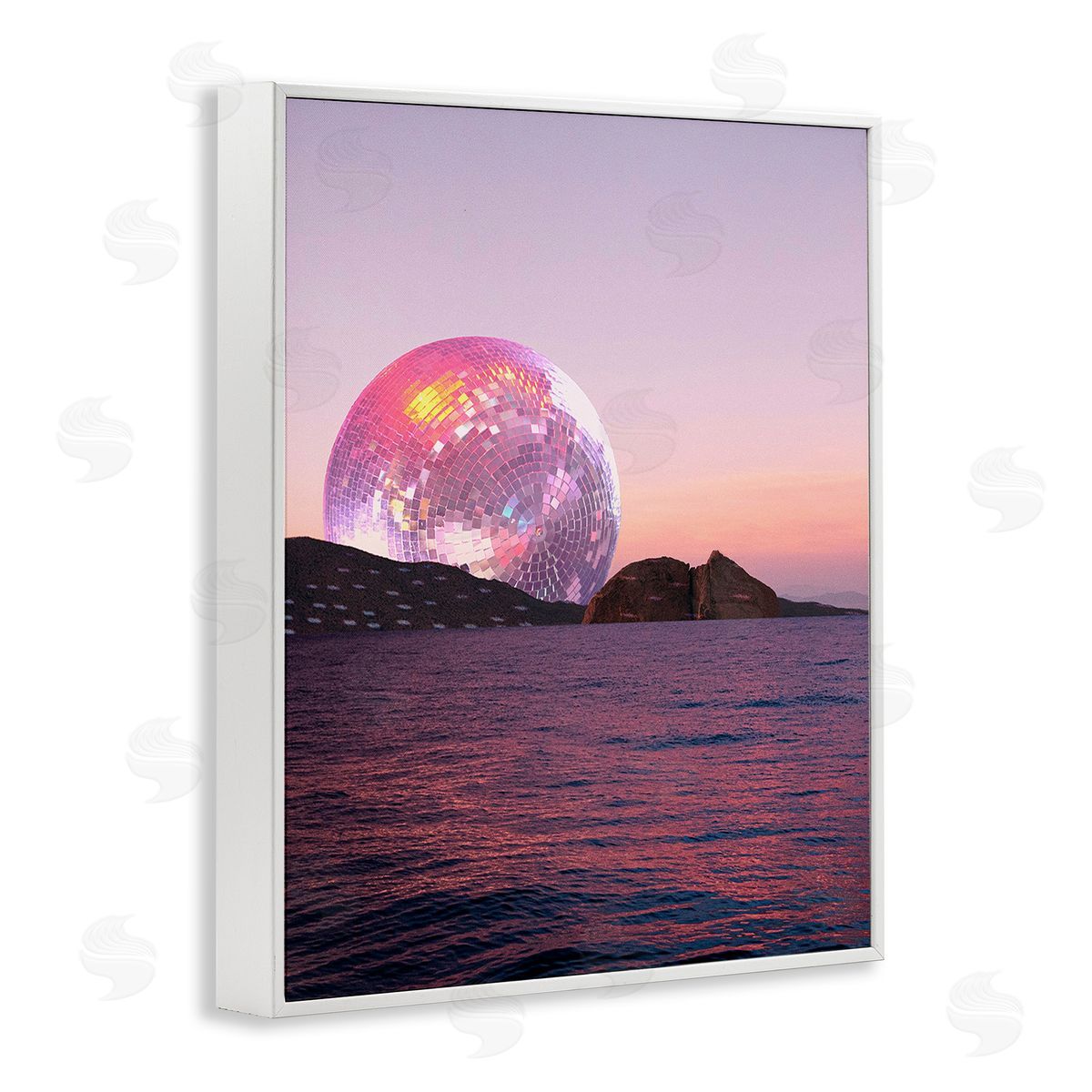 Stupell Studio Disco Ball Sunset