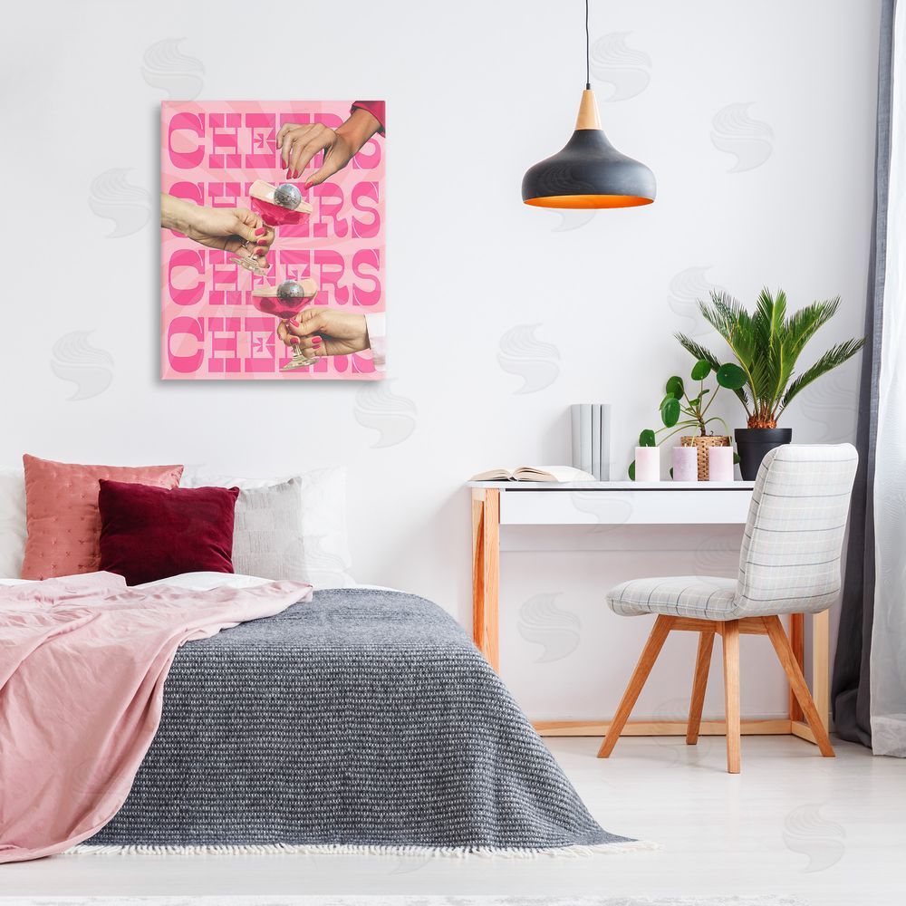 Stupell Studio Cheers Pink Margaritas