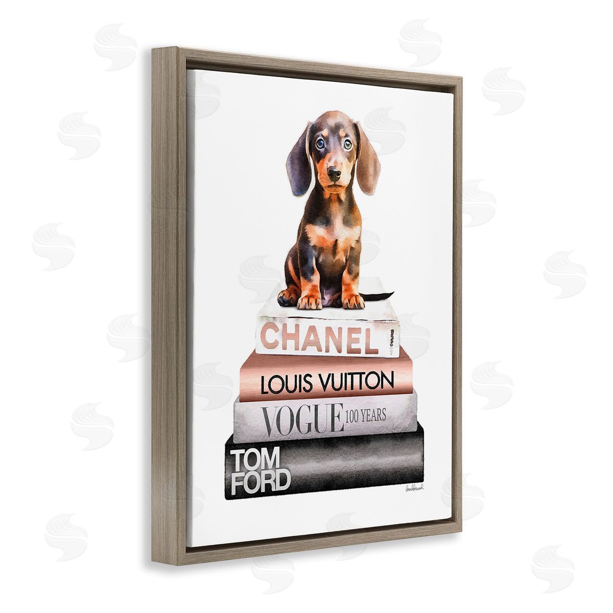 Amanda Greenwood Dachshund Puppy Bookstack