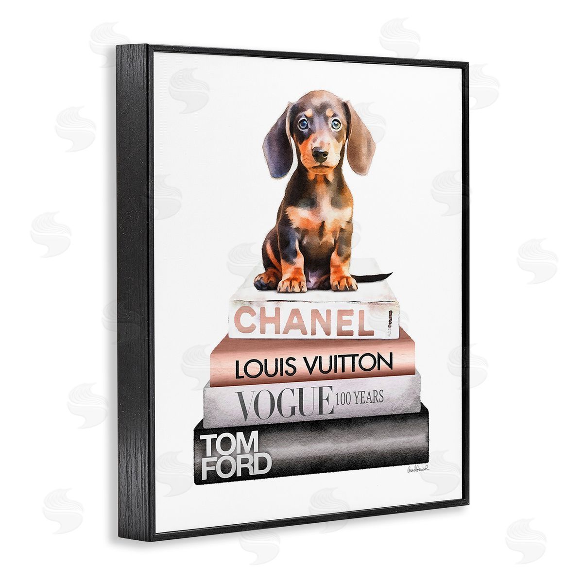 Amanda Greenwood Dachshund Puppy Bookstack