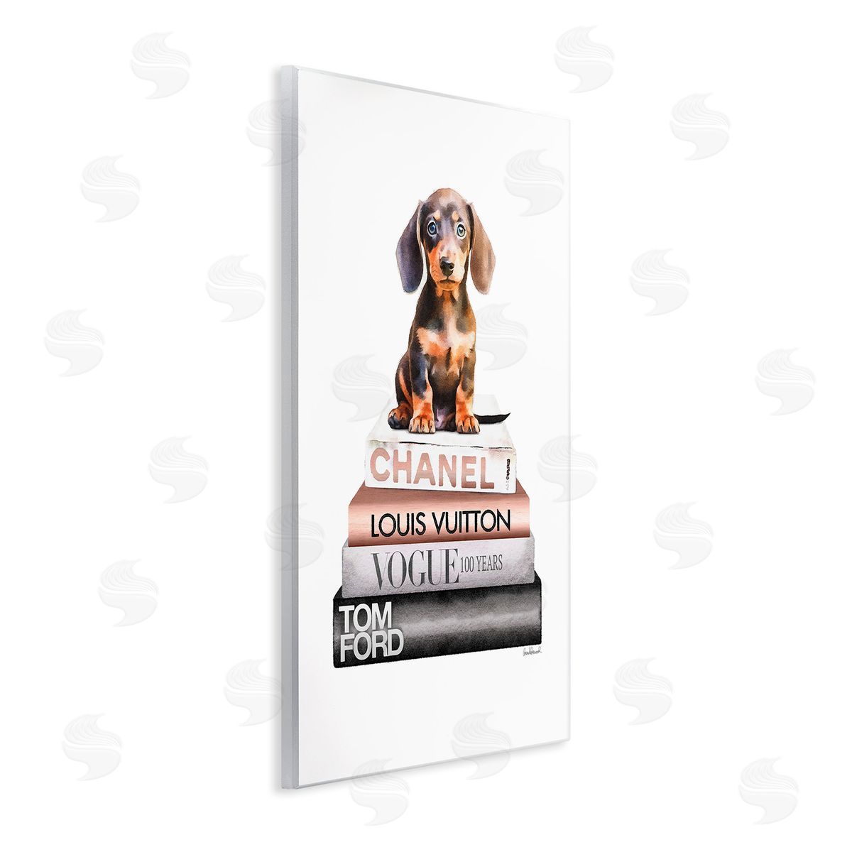 Amanda Greenwood Dachshund Puppy Bookstack