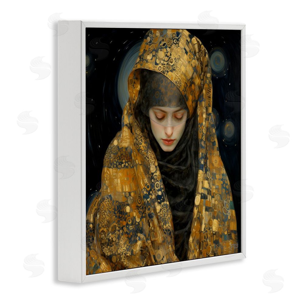 RB Astral Geometric Portrait White Framed Glicee Wall Art Print