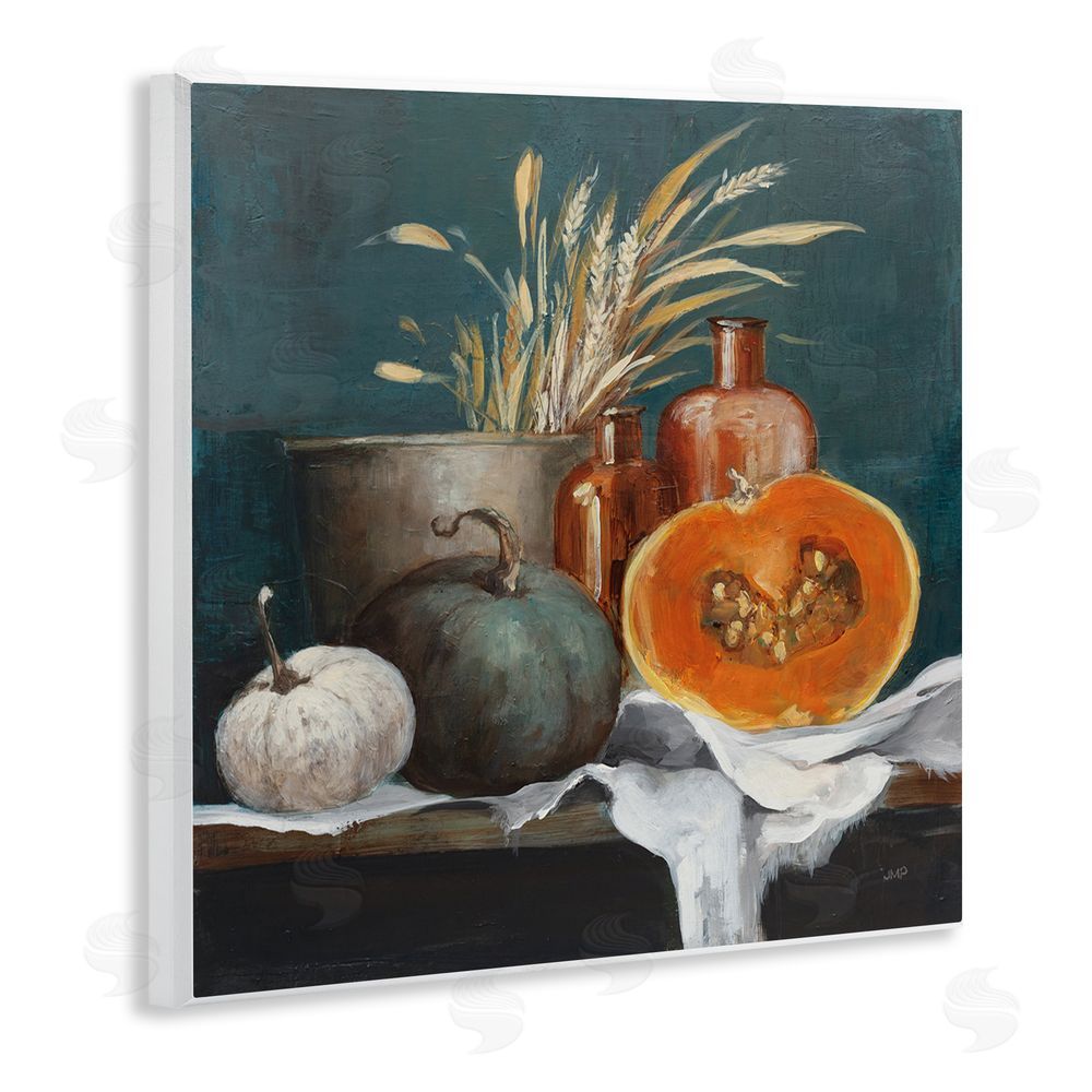 Julia Purinton Autumn Harvest Still Life Wooden Wall Plaque Art Print