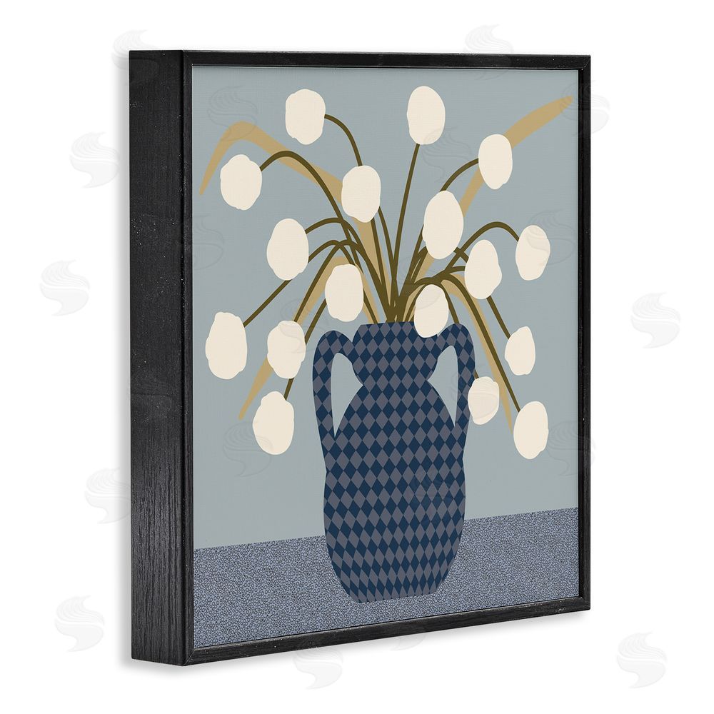 Regina Moore Abstract Plant Still Life Black Framed Glicee Wall Art Print