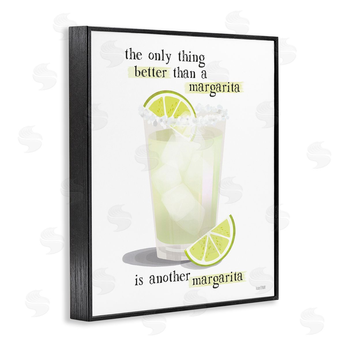 Another Margarita Phrase Black Frame Print Wall Art, Home Decor by House Fenway