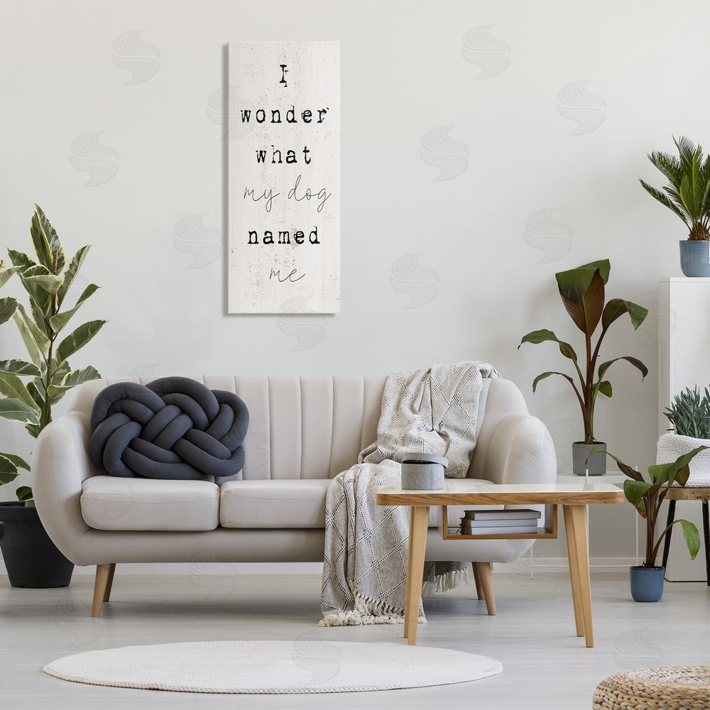 Stupell Studio Funny Pet Dog Phrase