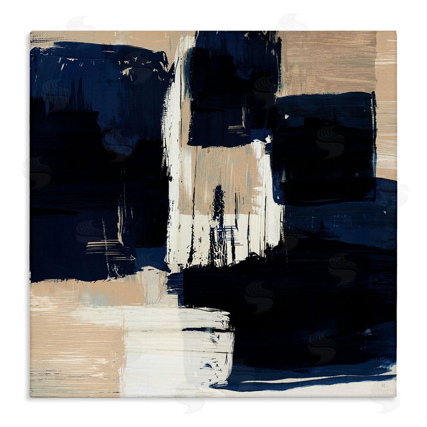 Susan Jill | Restless Blue and Tan Shapes