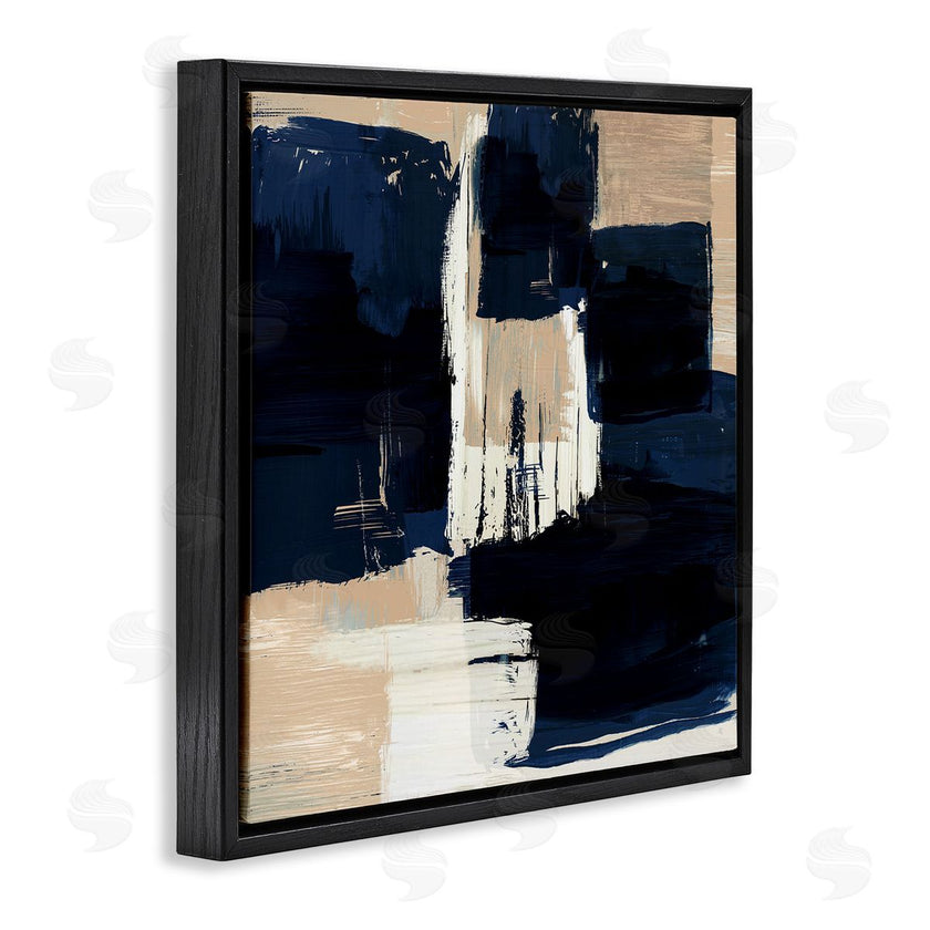 Susan Jill | Restless Blue and Tan Shapes