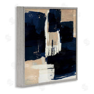 Susan Jill | Restless Blue and Tan Shapes
