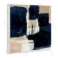 Susan Jill | Restless Blue and Tan Shapes