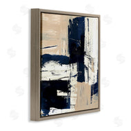 Susan Jill | Expressive Blue Tan Shapes
