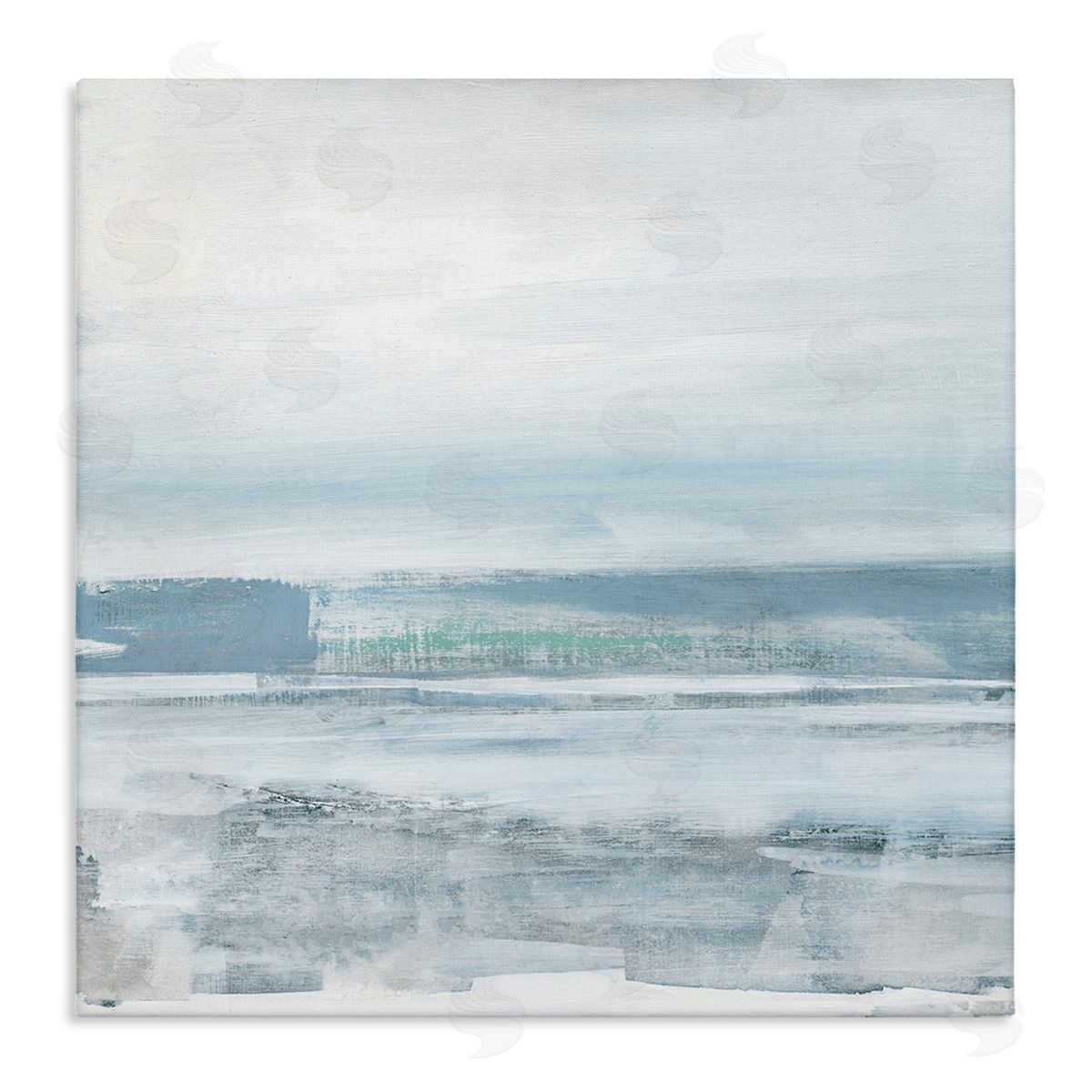 Stormy Blue Grey Ocean Canvas Wall Art, Home Decor by Sally Swatland
