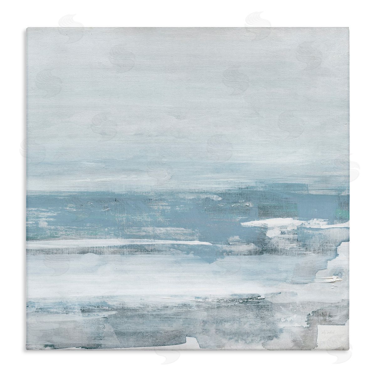 Foggy Ocean Abstraction Canvas Wall Art, Home Decor by Sally Swatland