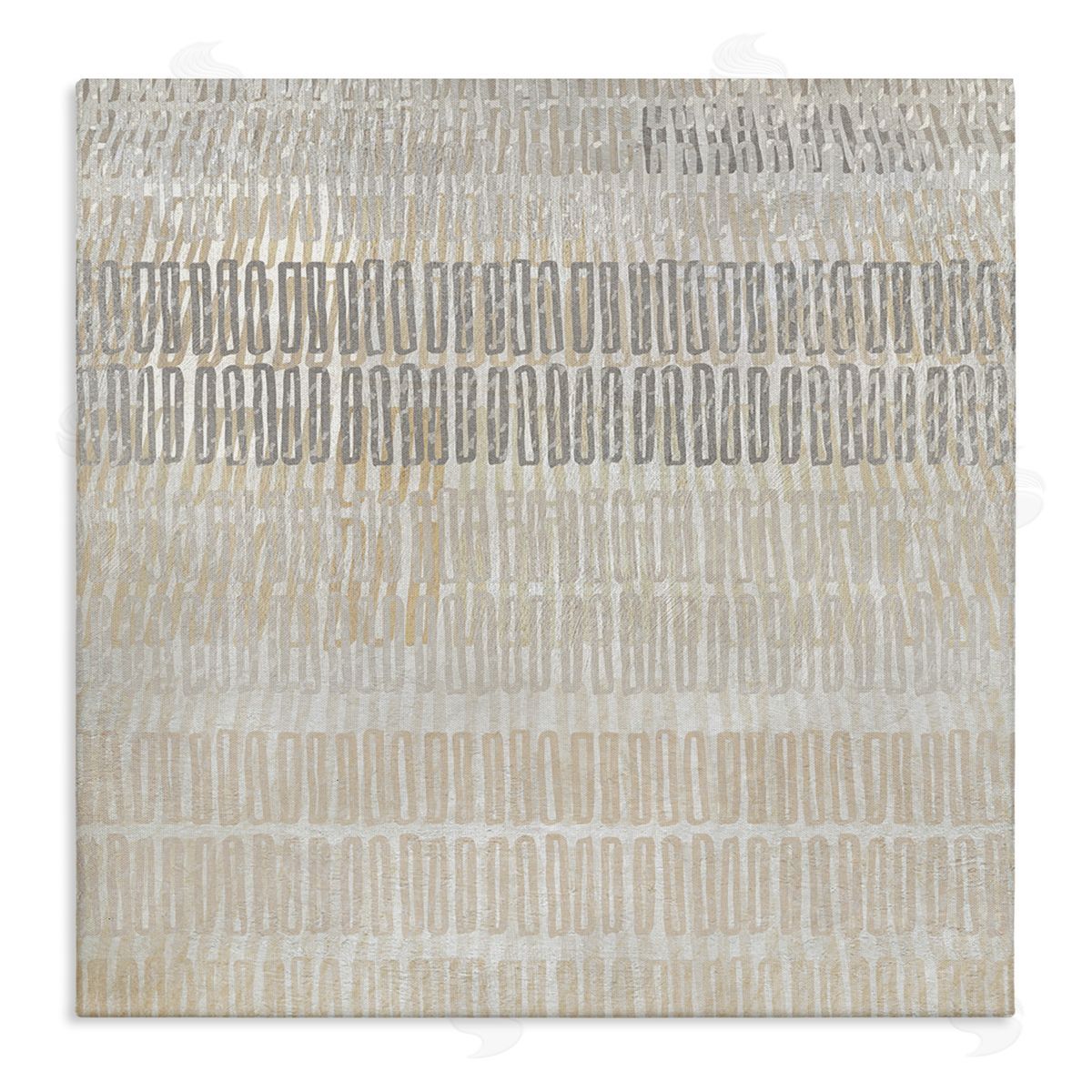 Boho Layered Shapes Pattern Canvas Wall Art, Home Decor by Susan Jill