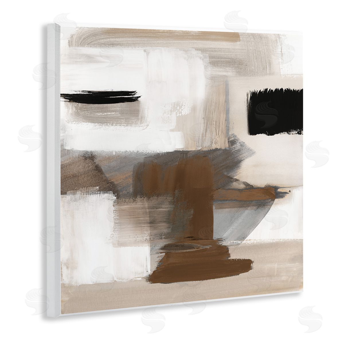 Desert Impression Abstract Wood Plaque Wall Art, Home Decor by Stella Chang