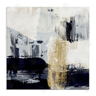 Susan Jill | Gold Paint Stroke Abstract