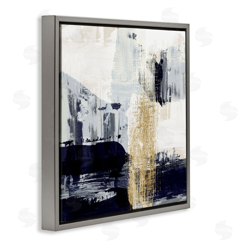 Susan Jill | Gold Paint Stroke Abstract