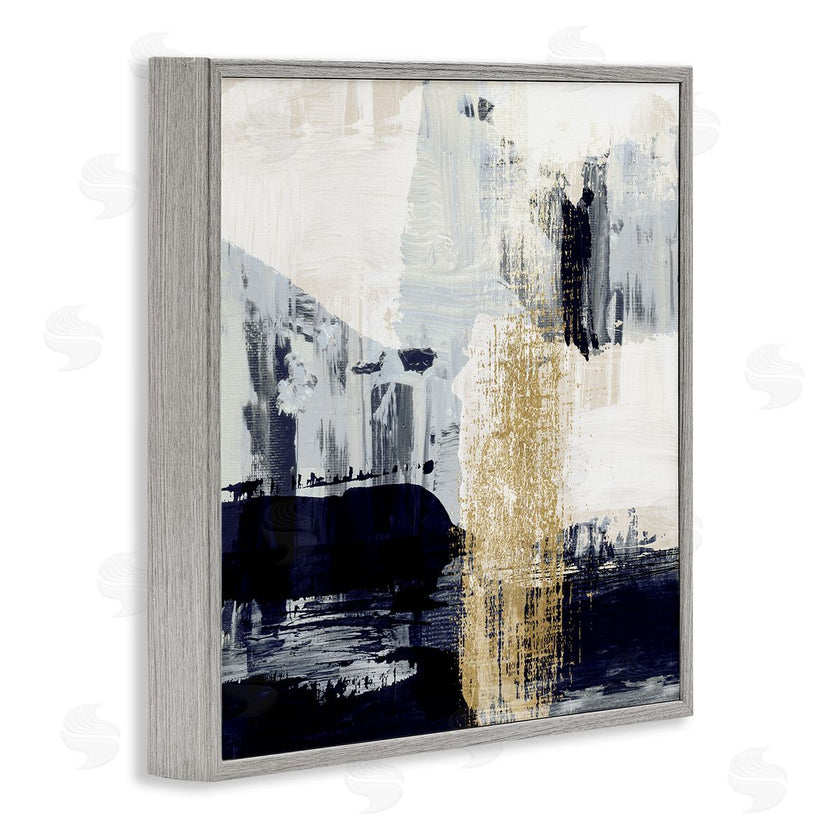 Susan Jill | Gold Paint Stroke Abstract