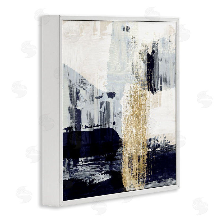 Susan Jill | Gold Paint Stroke Abstract