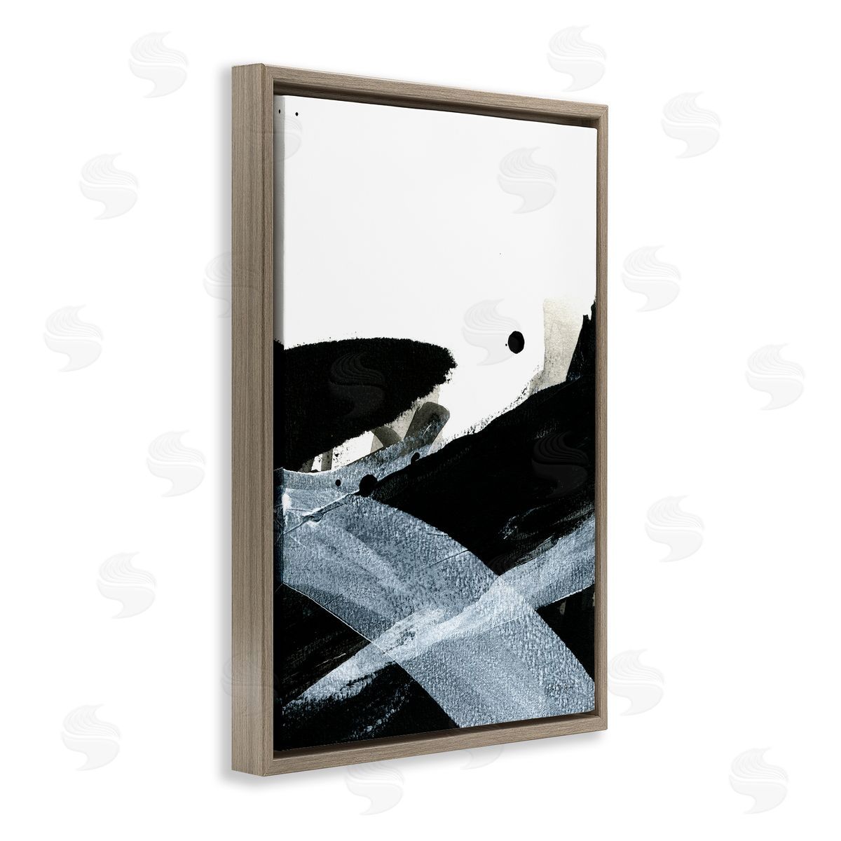 Bold Gradient Movement Brown Floating Frame Canvas Wall Art, Home Decor by Yvette St. Amant