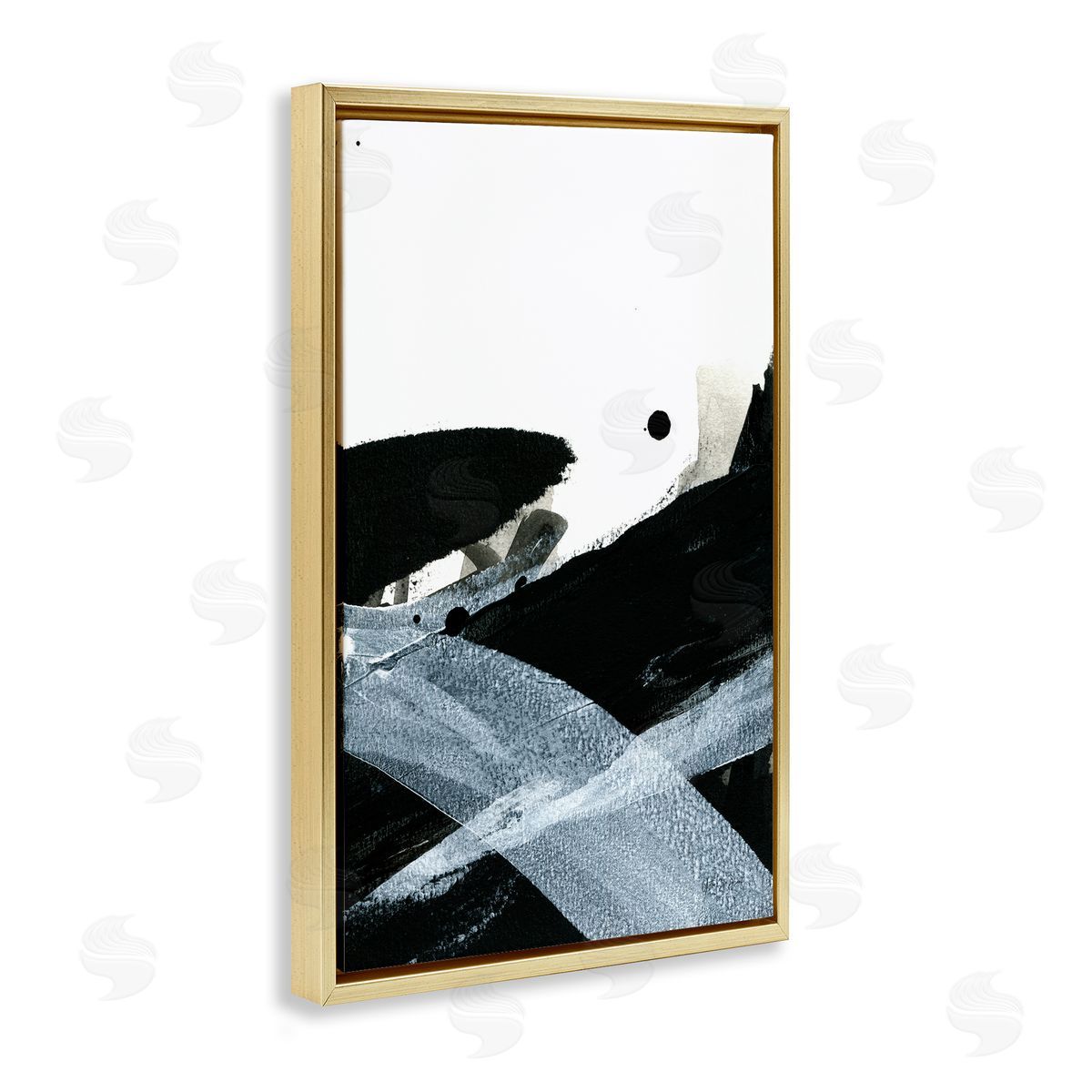 Bold Gradient Movement Gold Floating Frame Canvas Wall Art, Home Decor by Yvette St. Amant