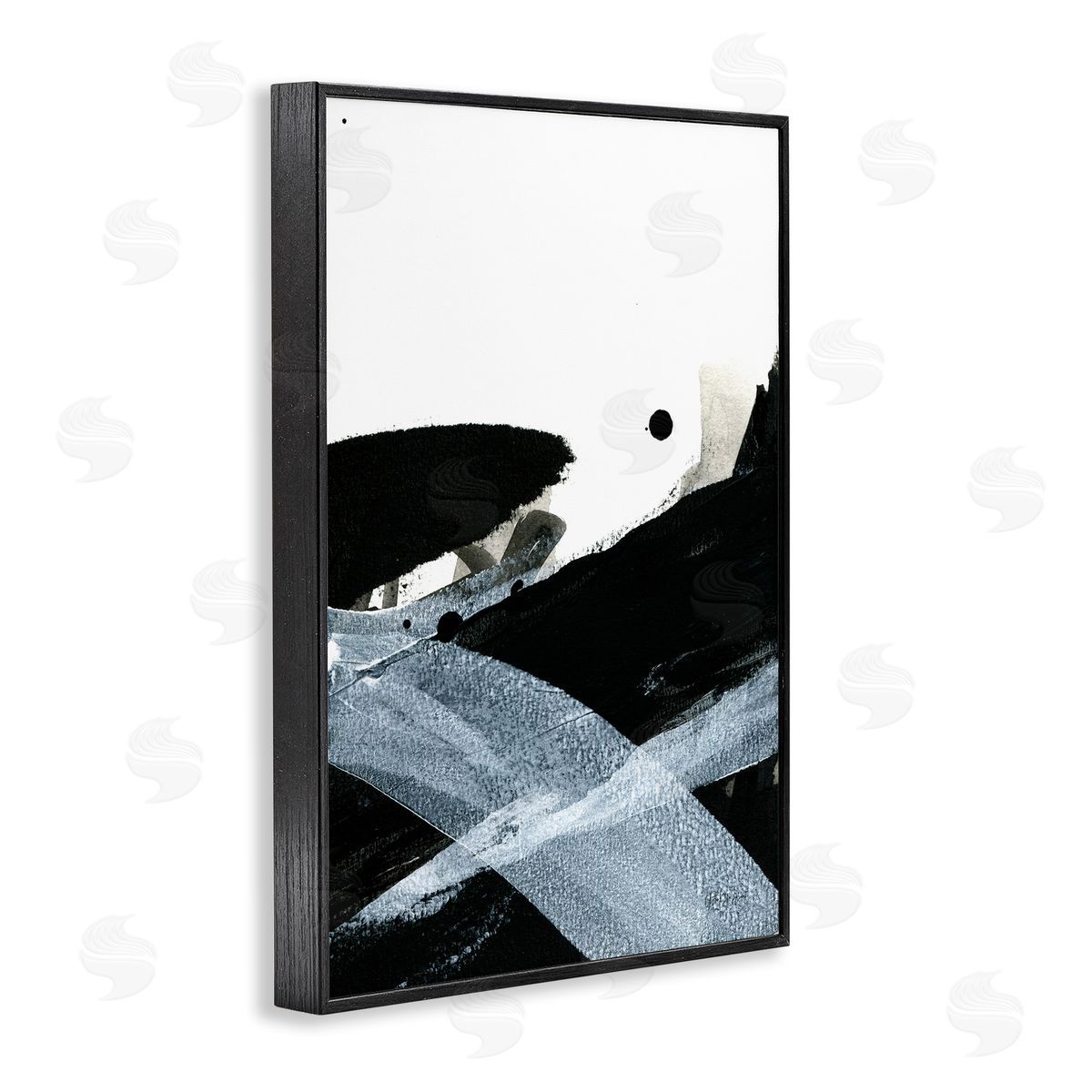 Bold Gradient Movement Black Frame Print Wall Art, Home Decor by Yvette St. Amant