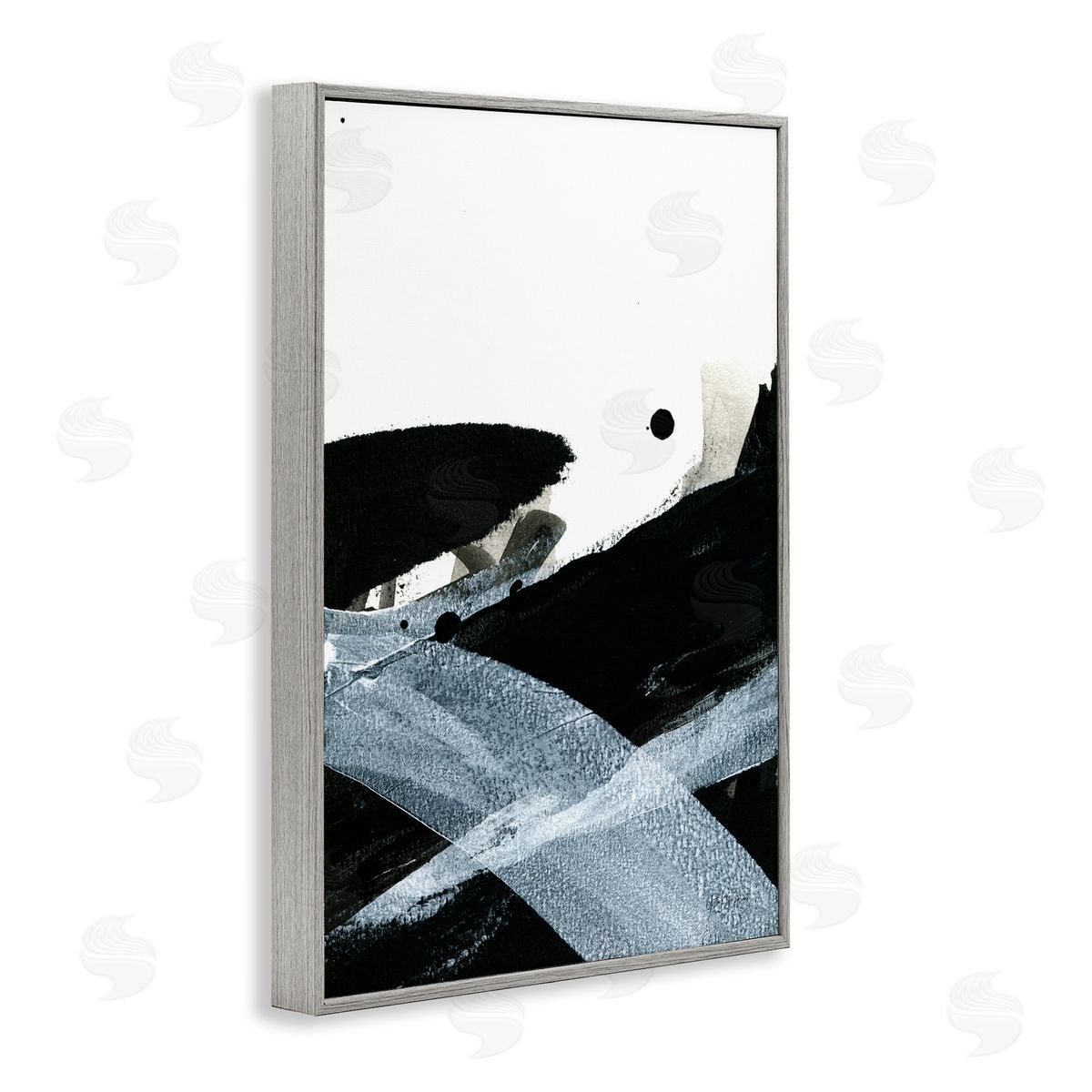 Bold Gradient Movement Grey Frame Print Wall Art, Home Decor by Yvette St. Amant
