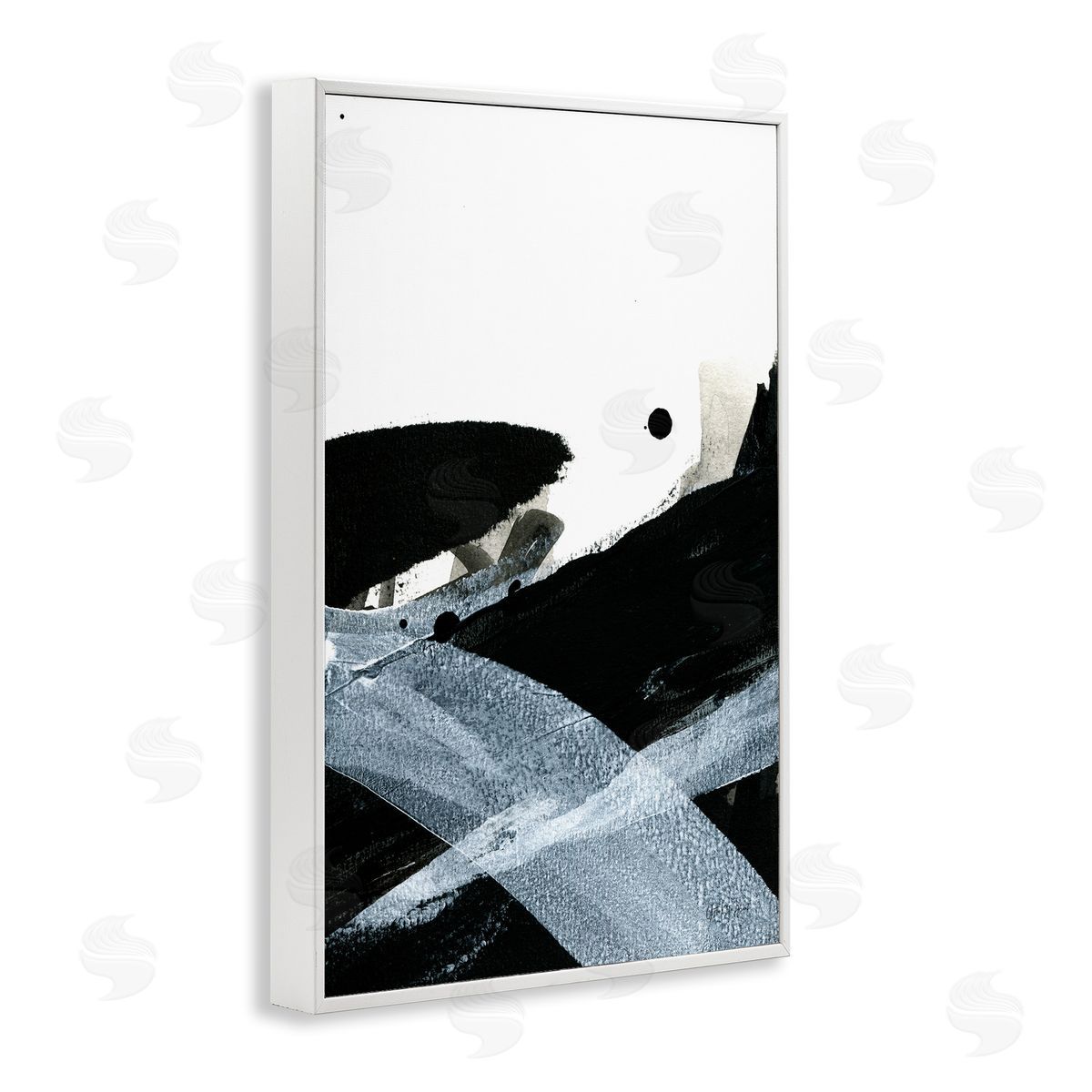 Bold Gradient Movement White Frame Print Wall Art, Home Decor by Yvette St. Amant