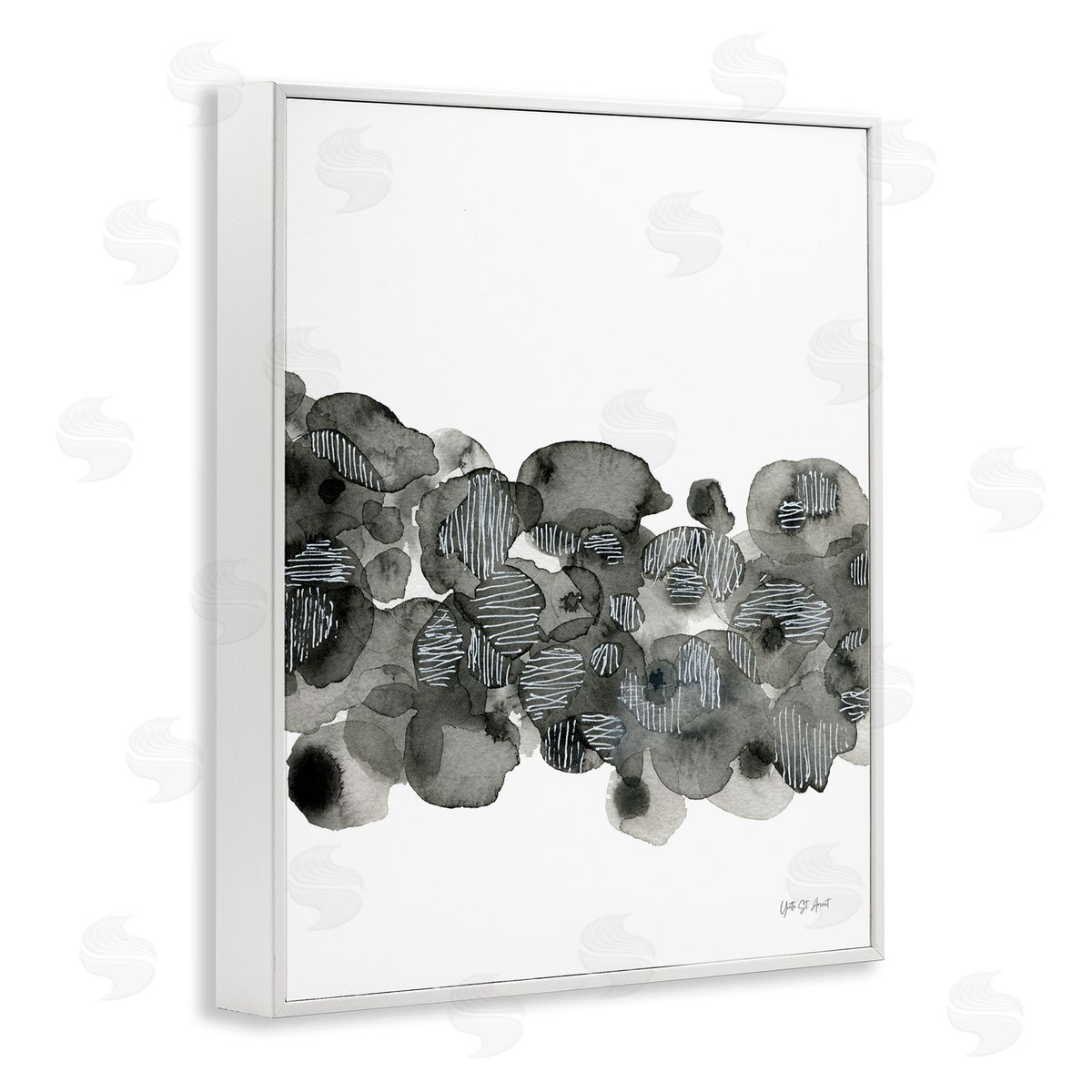 Natural Kindling Impression White Frame Print Wall Art, Home Decor by Yvette St. Amant