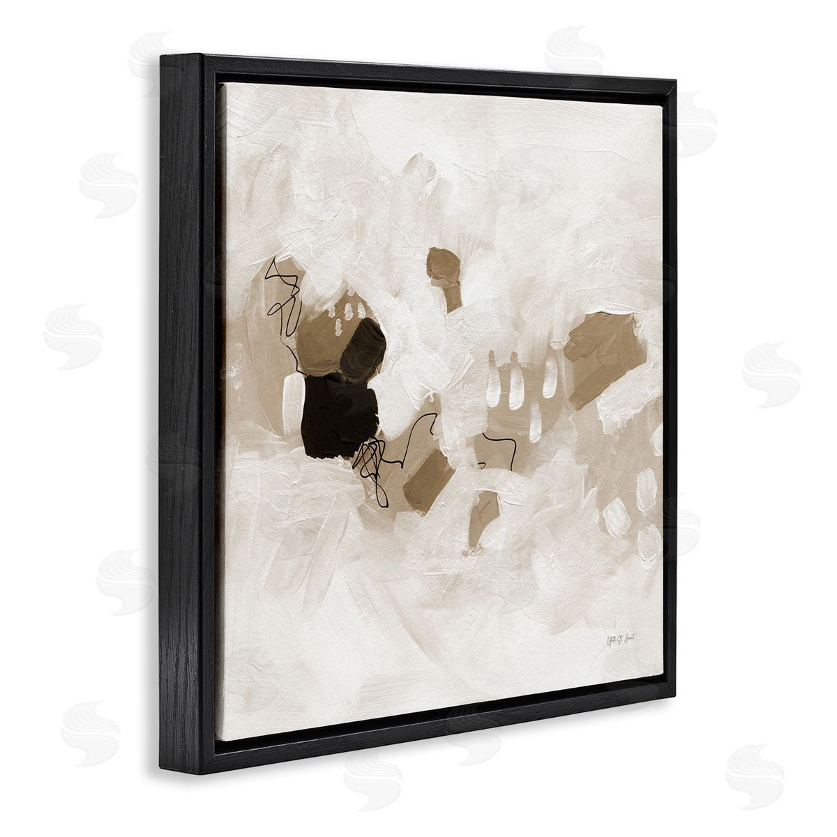 Neutral Classic Conservatory Black Floating Frame Canvas Wall Art, Home Decor by Yvette St. Amant