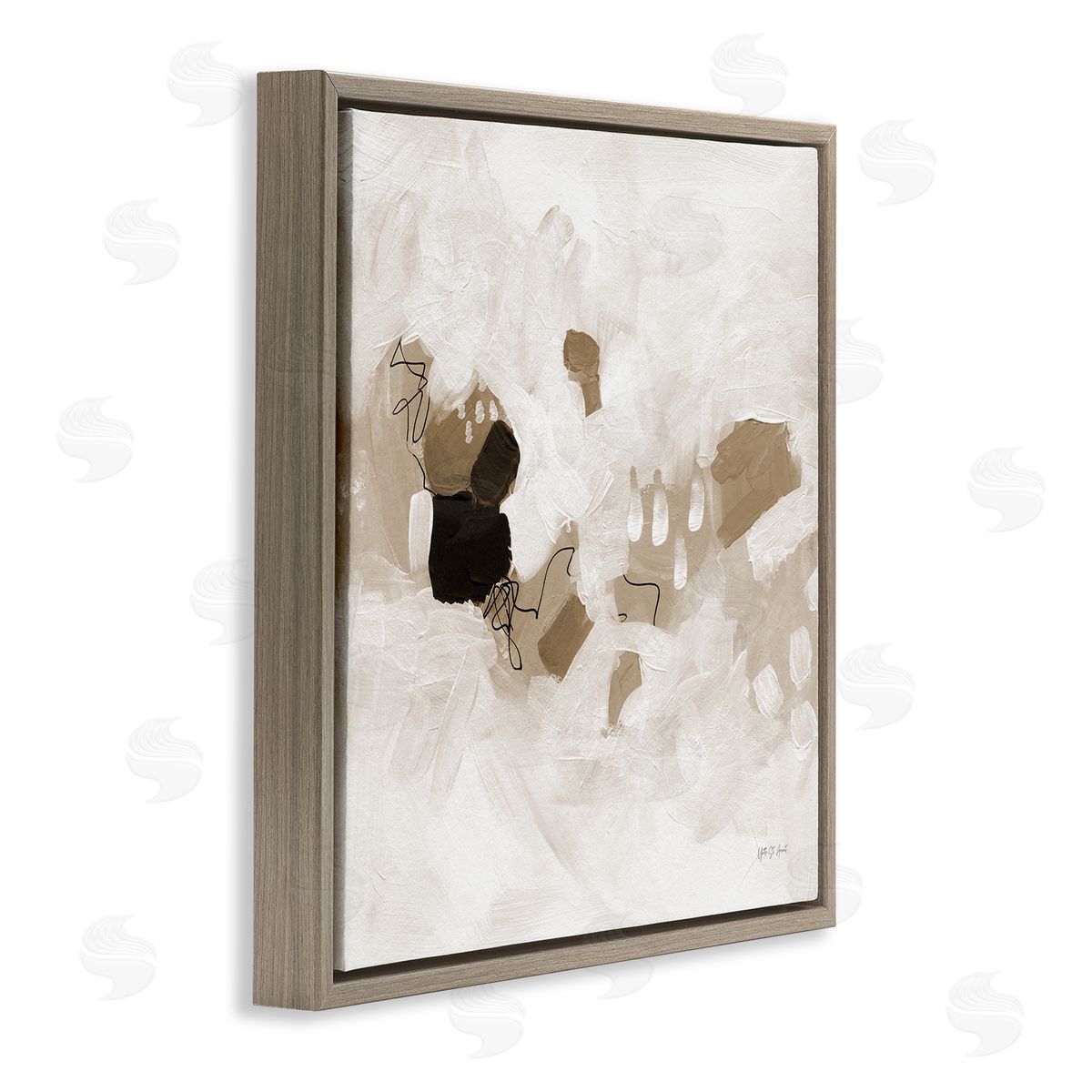 Neutral Classic Conservatory Brown Floating Frame Canvas Wall Art, Home Decor by Yvette St. Amant