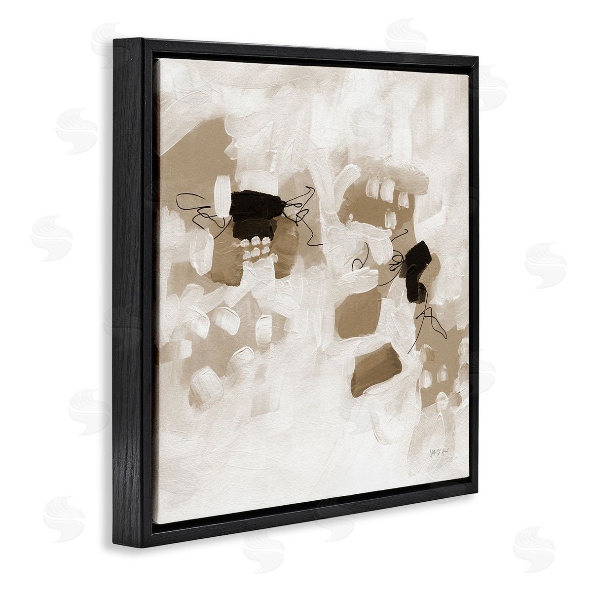 Boho Classic Conservatory Black Floating Frame Canvas Wall Art, Home Decor by Yvette St. Amant