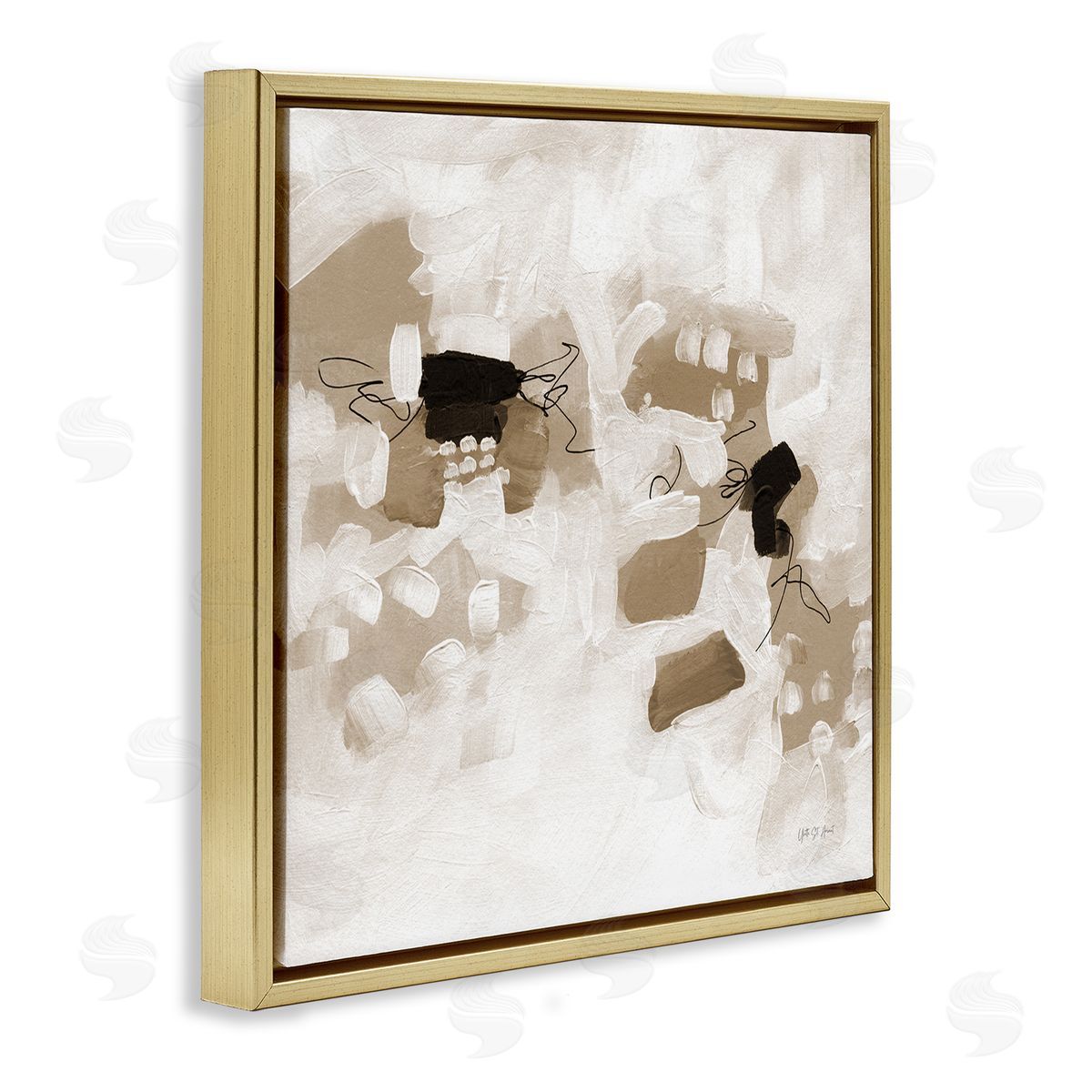 Boho Classic Conservatory Gold Floating Frame Canvas Wall Art, Home Decor by Yvette St. Amant