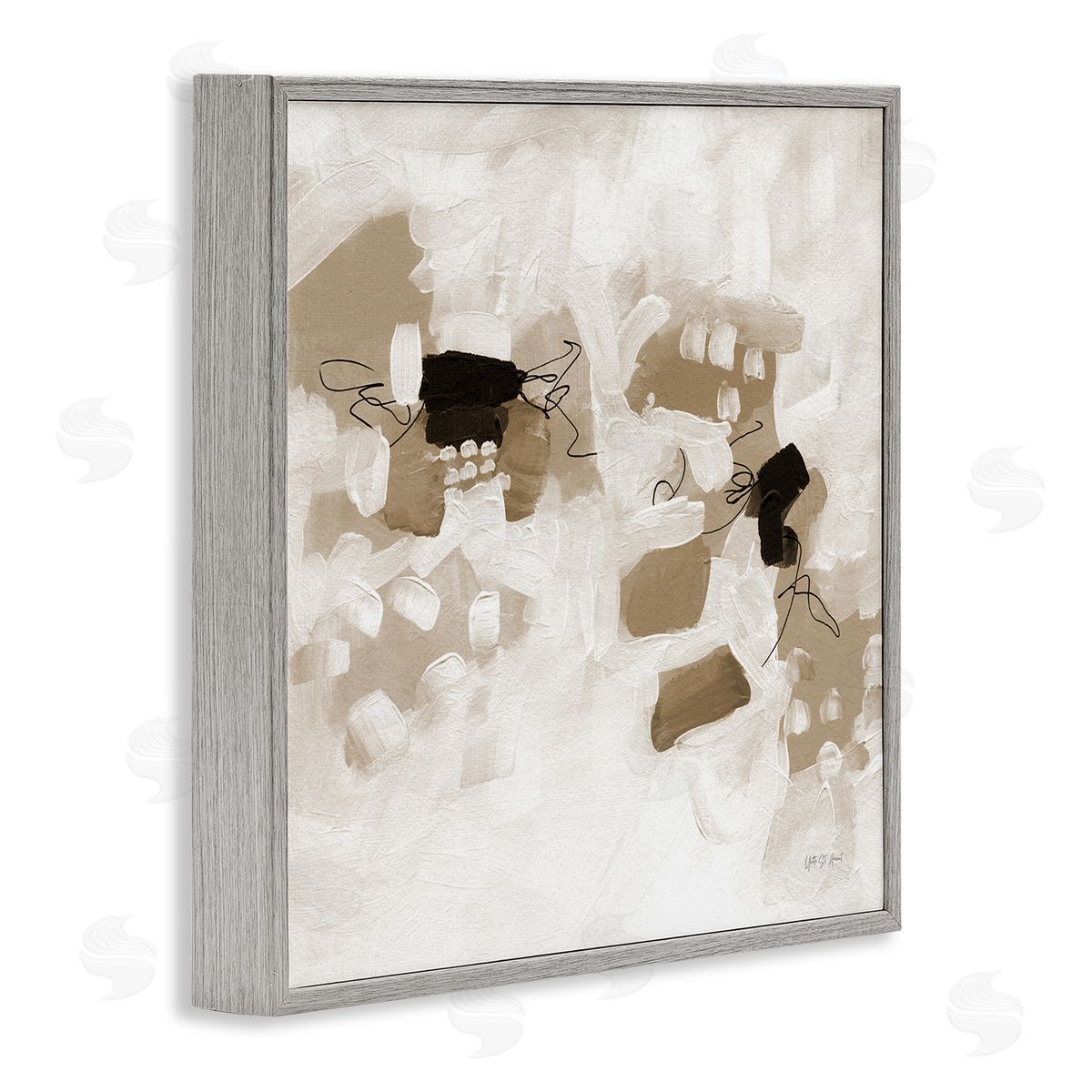 Boho Classic Conservatory Grey Frame Print Wall Art, Home Decor by Yvette St. Amant