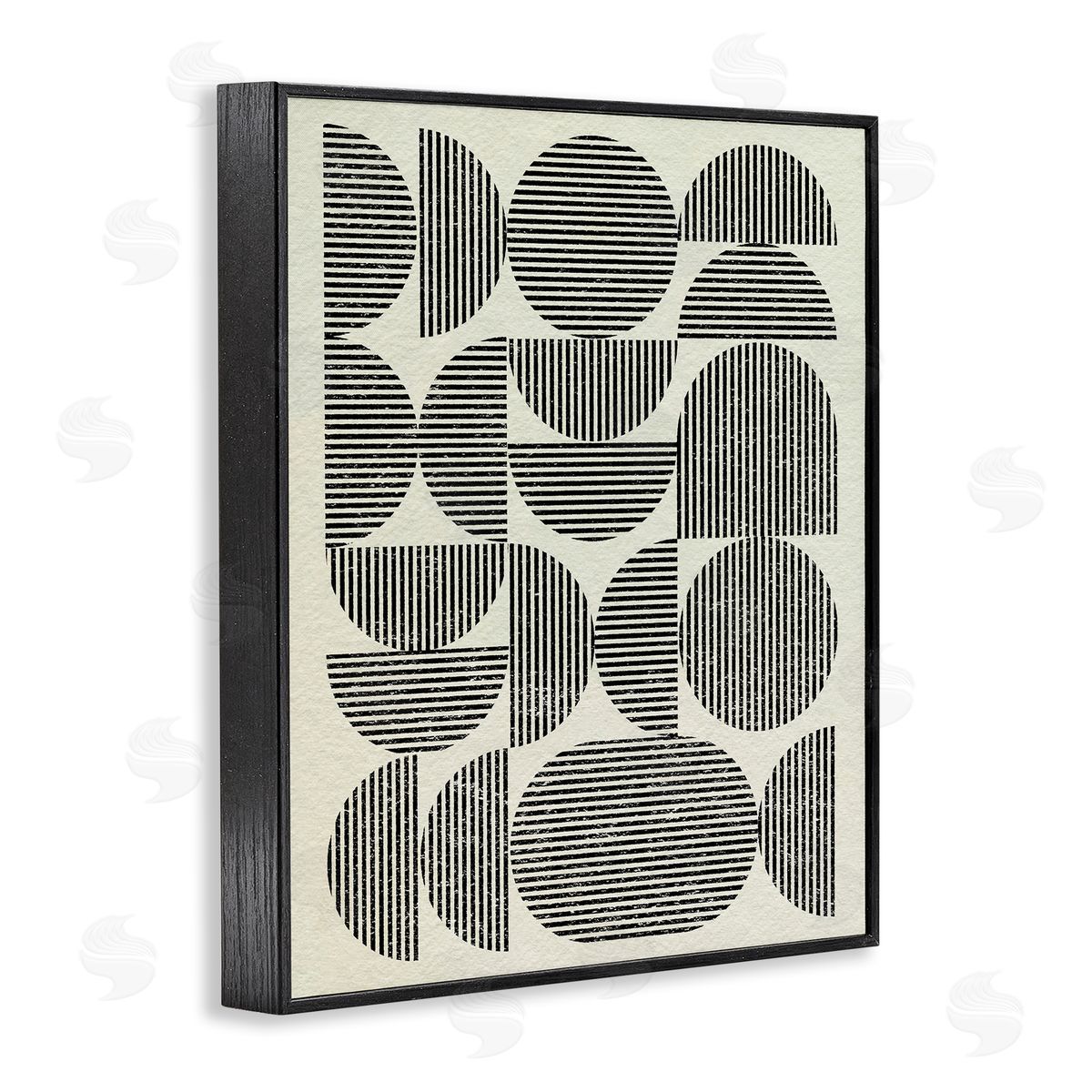 Modern Arch Shapes Black Frame Print Wall Art, Home Decor by Victoria Barnes