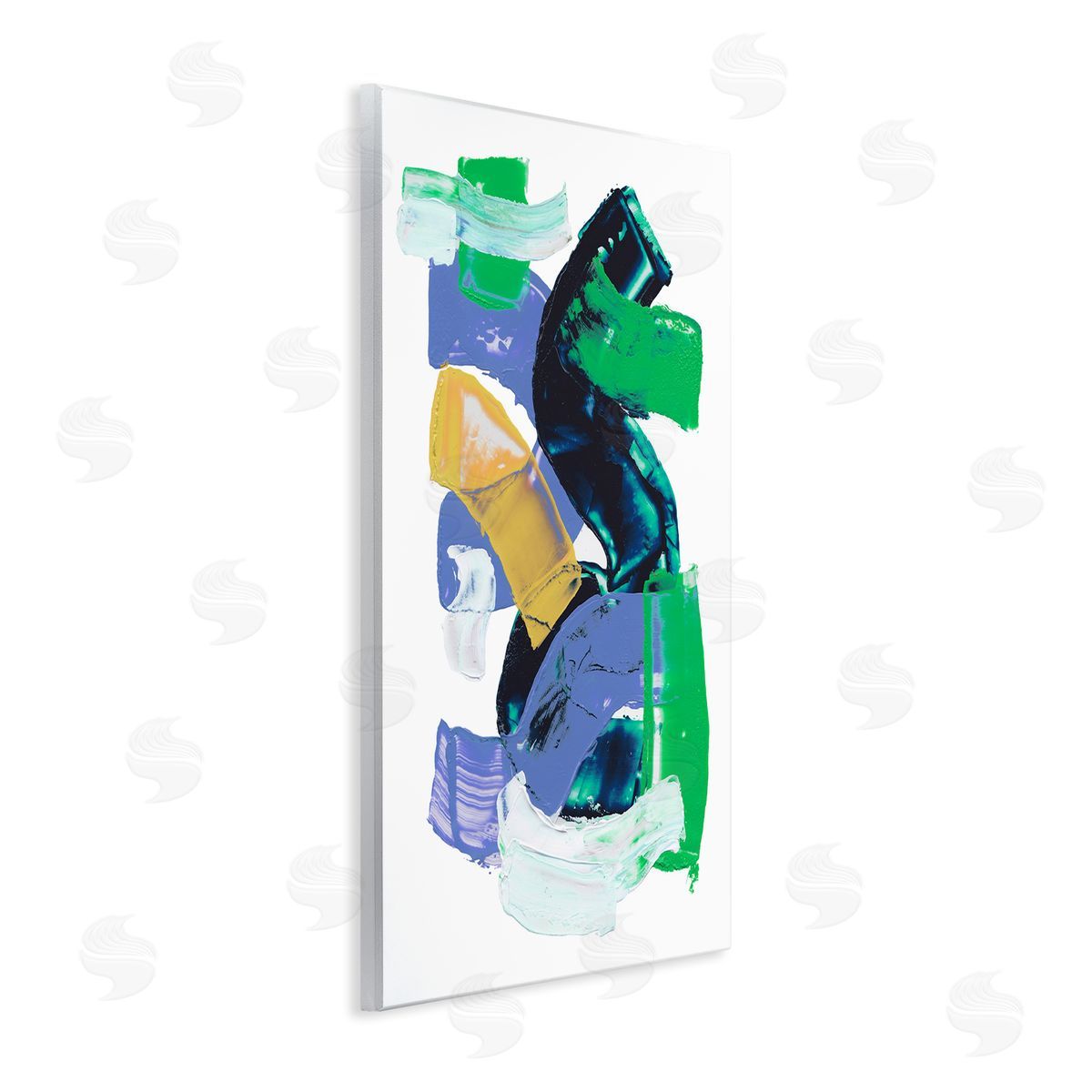 Expressive Bold Brush Strokes Wood Plaque Wall Art, Home Decor by Melissa Wang